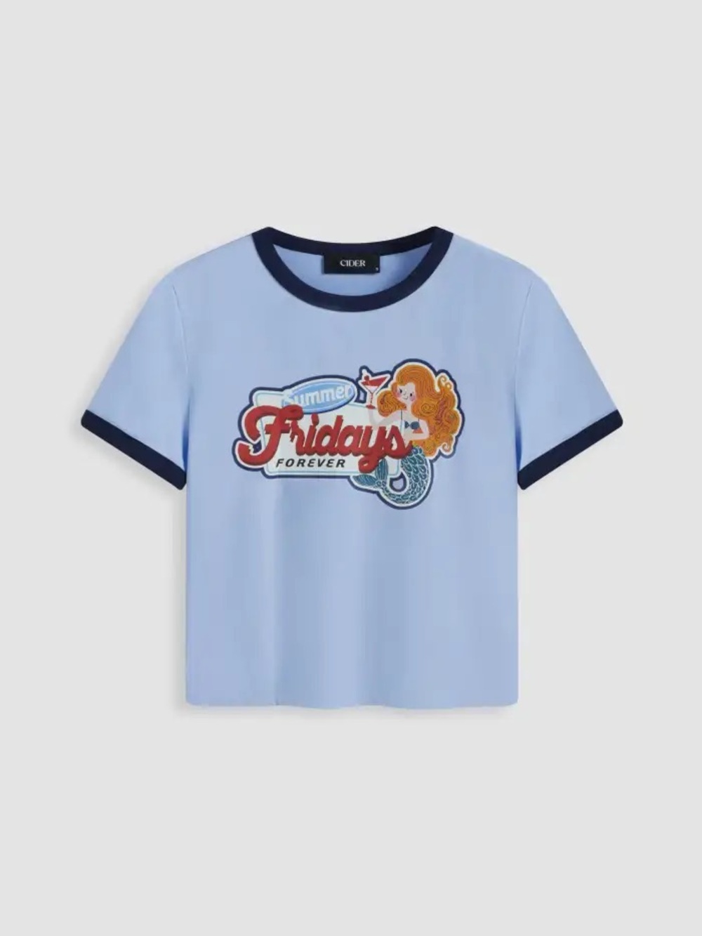 Light Blue 'Fridays Forever' Graphic Tee